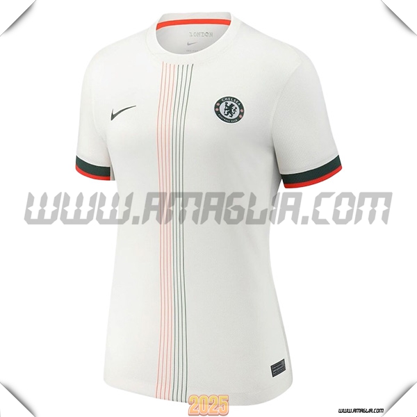 Nuovo Maglia da FC Chelsea Donne Seconda Bianco 2025 2026