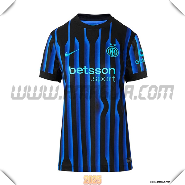 Nuovo Maglia da Inter Milan Donne Prima Blu/Negro 2025 2026