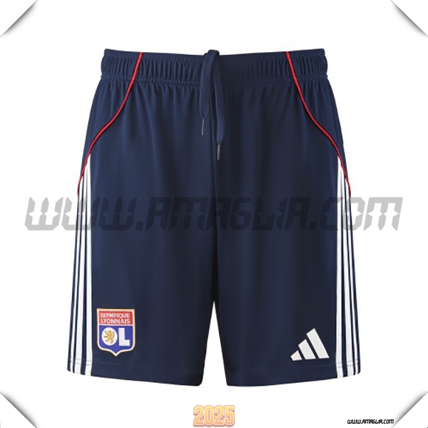 Seconda Pantaloncini Lyon OL 2025 2026 Blu Marino