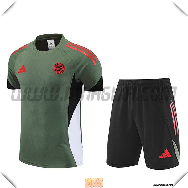 Kit Maglia Allenamento Bayern Monaco Verde/Rosso/Nero/Bianco 2025 2026
