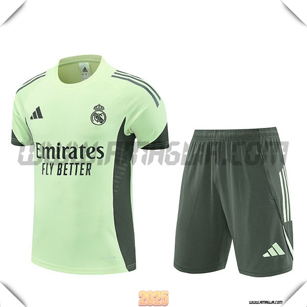 Kit Maglia Allenamento Real Madrid Verde 2025 2026 -02