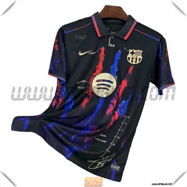 Maglia Polo FC Barcellona Nero/Blu/Rosso 2025 2026