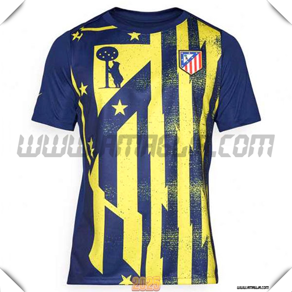T Shirt Allenamento Atletico Madrid Blu/Giallo 2025 2026