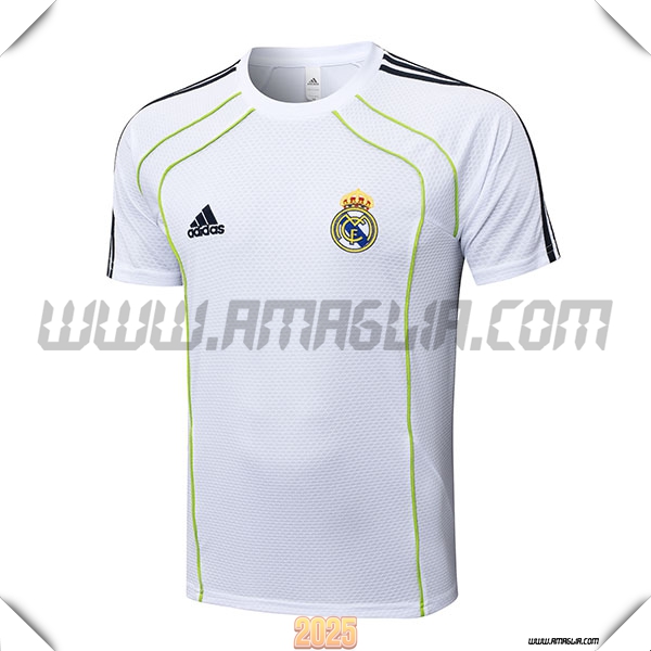 T Shirt Allenamento Real Madrid Bianco/Verde 2025 2026