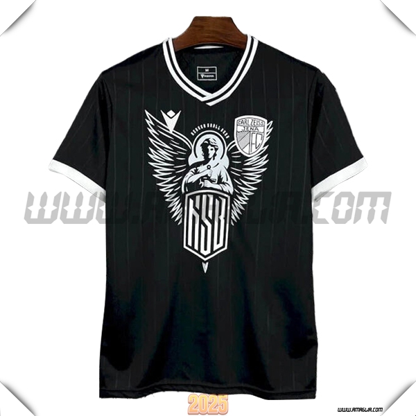 T Shirt Allenamento Carl Zeiss Jena Nero/Bianco 2025 2026