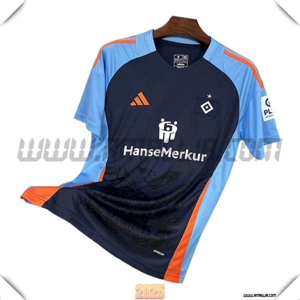 T Shirt Allenamento Hamburger SV Blu/Arancia 2025 2026