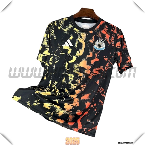 T Shirt Allenamento Newcastle United Nero/Giallo/Arancia 2025 2026