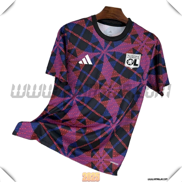 T Shirt Allenamento Lione viola/Nero 2025 2026