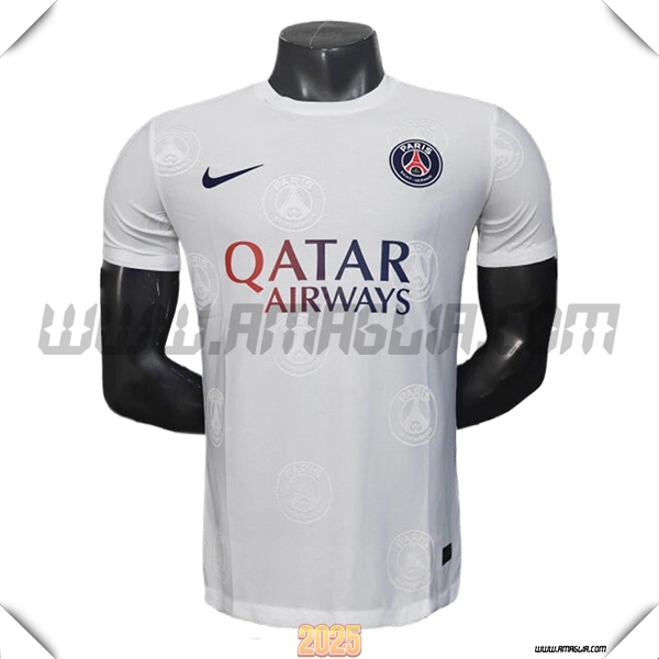 T Shirt Allenamento PSG Bianco 2025 2026