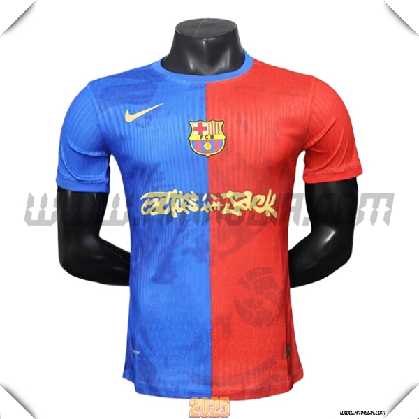 T Shirt Allenamento FC Barcellona Blu/Rosso 2025 2026 -02