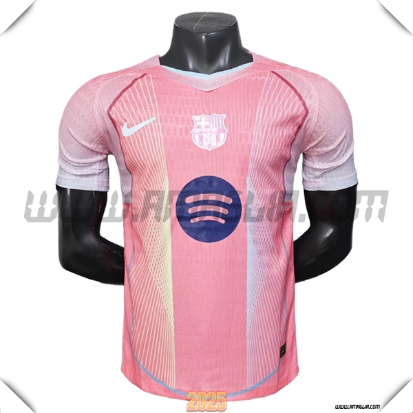 T Shirt Allenamento FC Barcellona Rosa 2025 2026