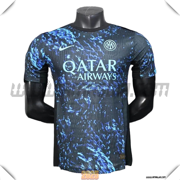T Shirt Allenamento Inter Milan Nero/Blu 2025 2026