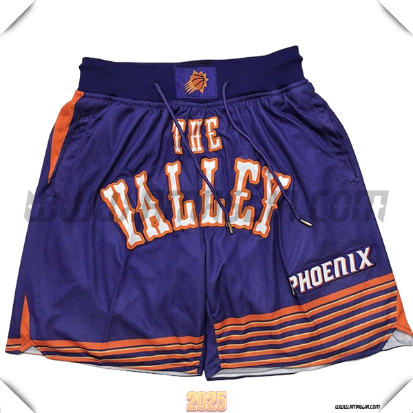 Pantaloncini NBA Phoenix Suns 2025/26 viola/Arancia -02