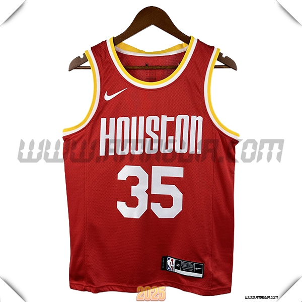Maglia Houston Rockets (DURANT #35) 2025/26 Rosso/Bianco