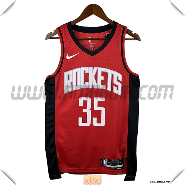 Maglia Houston Rockets (DURANT #35) 2025/26 Rosso/Bianco/Nero