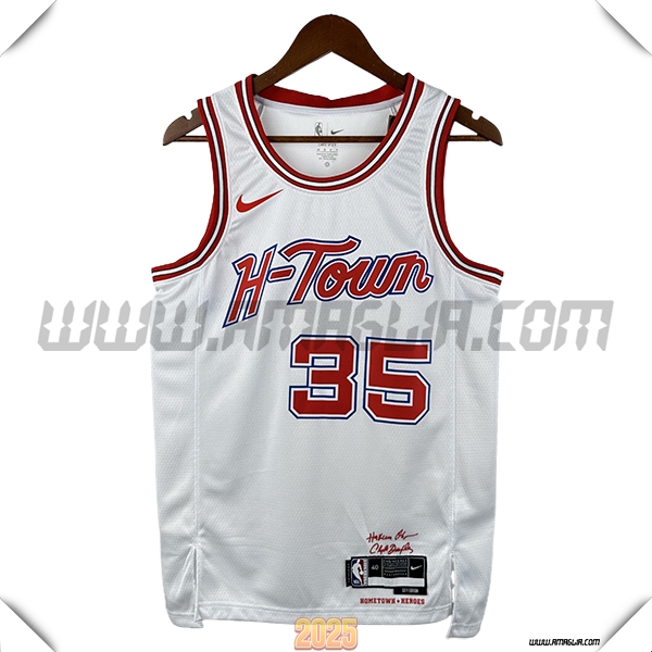 Maglia Houston Rockets (DURANT #35) 2025/26 Bianco/Rosso