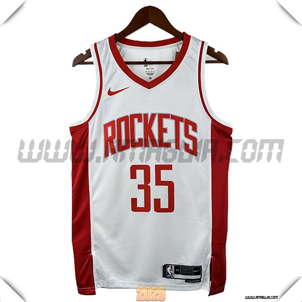 Maglia Houston Rockets (DURANT #35) 2025/26 Bianco/Rosso -02