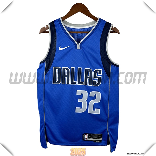 Maglia Dallas Mavericks (FLAGG #32) 2025/26 Blu
