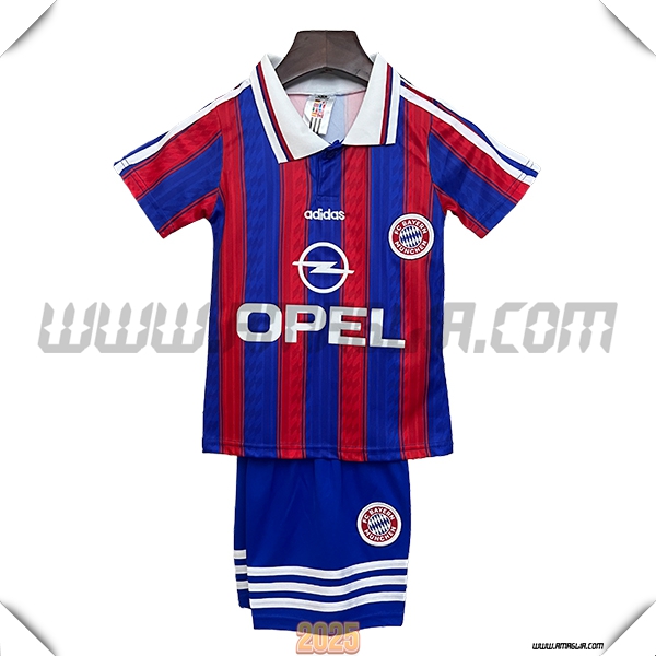 Prima Maglia Retro Bayern Monaco 1995/1997 Rosso/Blu