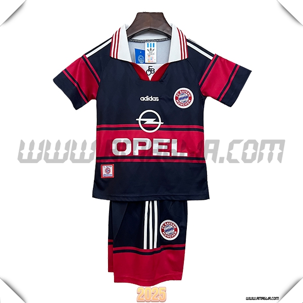 Prima Maglia Retro Bayern Monaco 1997/1999 Rosso/Nero