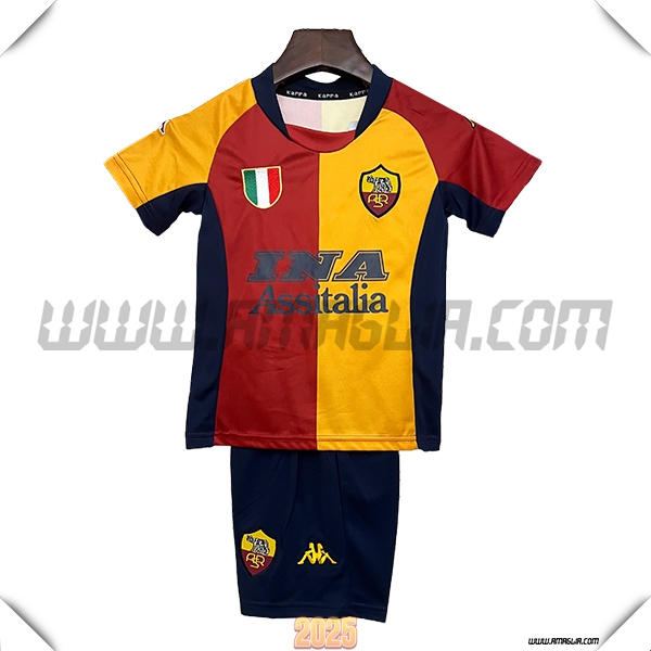 Prima Maglia Retro AS Roma 2001/2002 Rosso/Arancia