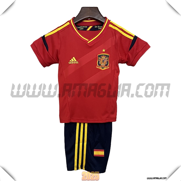 Prima Maglia Retro Spagna 2012 Rosso