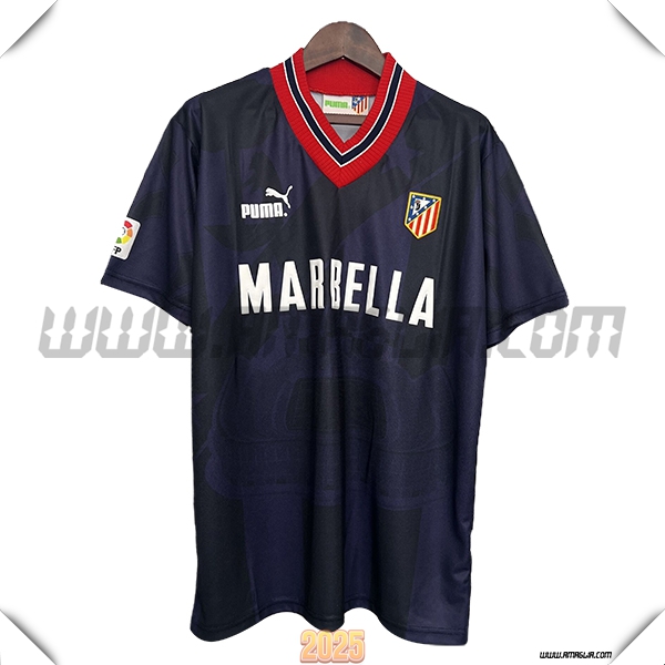 Terzo Maglia Retro Atletico Madrid 1995/1996 Nero