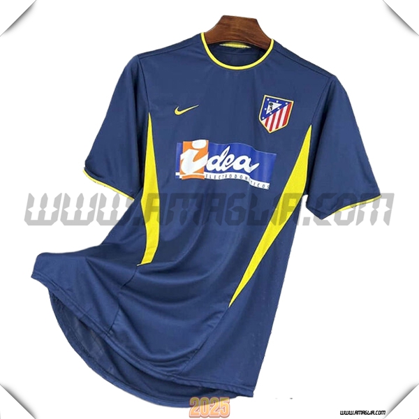 Seconda Maglia Retro Atletico Madrid 2002/2003 Blu Marino