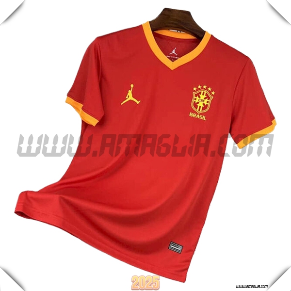 Maglia Squadra Brasile Jordan Edizione Speciale Rosso 2025 2026