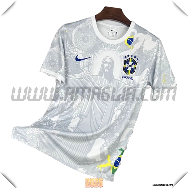 Maglia Squadra Brasile Edizione Speciale Bianco 2025 2026