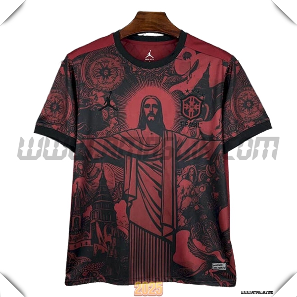 Maglia Squadra Brasile Edizione Speciale Rosso/Nero 2025 2026