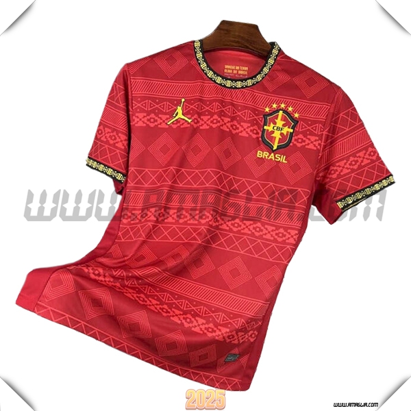Maglia Squadra Brasile Edizione Speciale Rosso 2025 2026