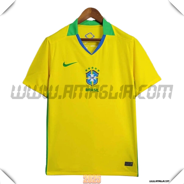 Prima Maglia Squadra Brasile 2025 2026 GIALLO
