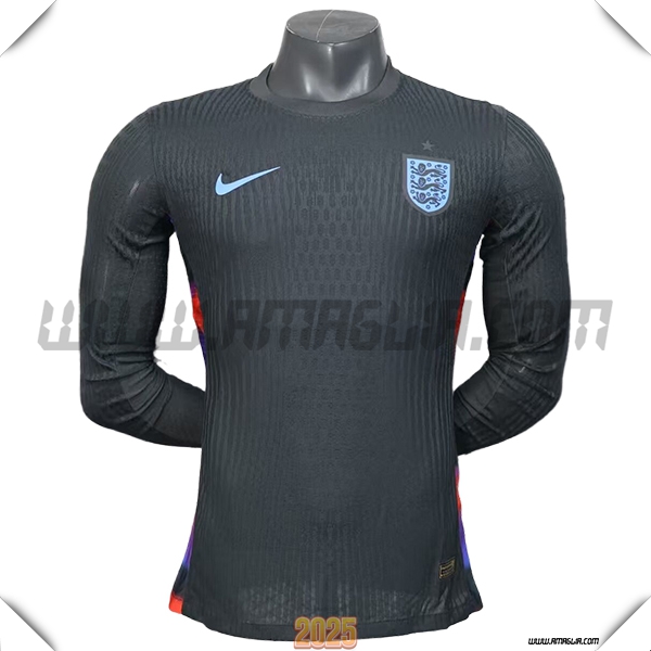 Seconda Maglia Squadra Inghilterra Maniche lunghe 2025 2026 Nero