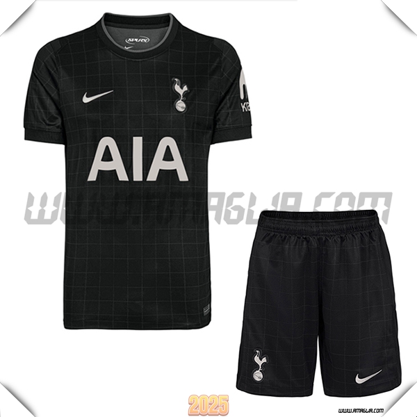 Kit Maglia da Tottenham Hotspurs Prima + Pantaloncini Nero 2025 2026