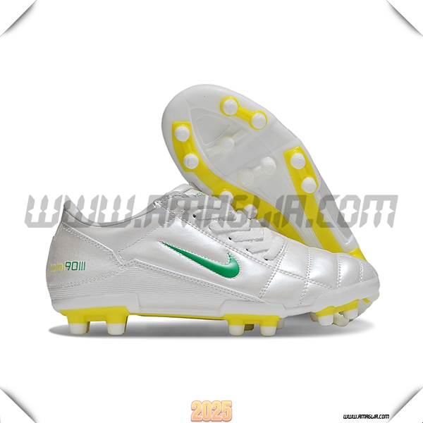 Nike Scarpe Da Calcio T90 FG Grigio/Giallo/Verde
