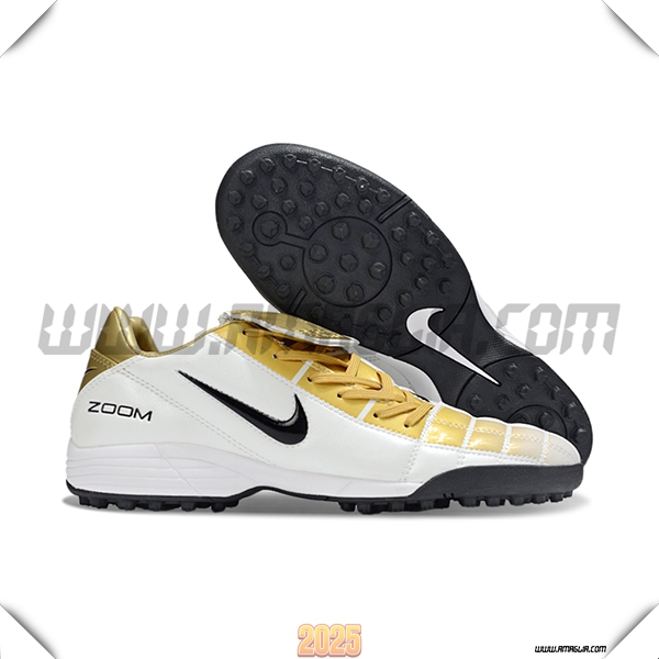 Nike Scarpe Da Calcio T90 TF Bianco/Giallo/Nero -02