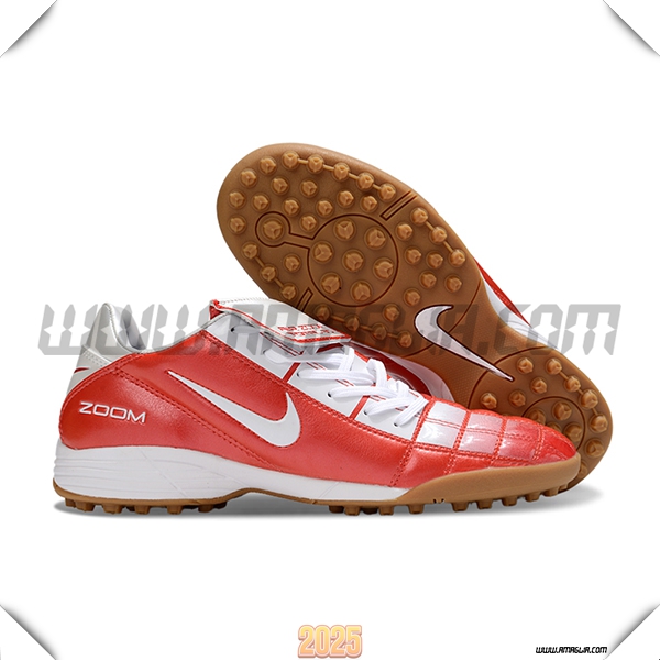Nike Scarpe Da Calcio T90 TF Rosso/Bianco -04