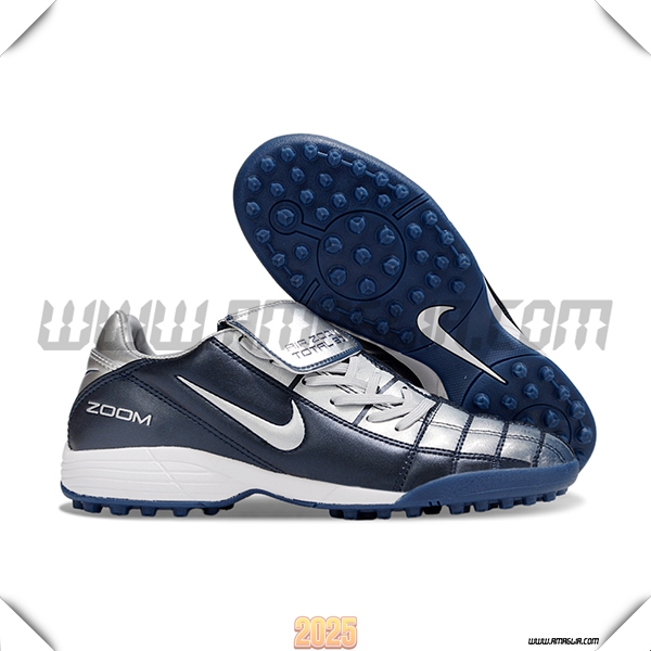 Nike Scarpe Da Calcio T90 TF Blu/Grigio -02