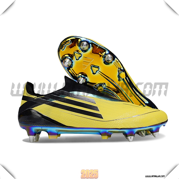 Adidas Scarpe Da Calcio F50 Elite Laceless SG Giallo/Nero