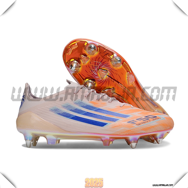 Adidas Scarpe Da Calcio F50 Elite SG Arancia/Blu -04