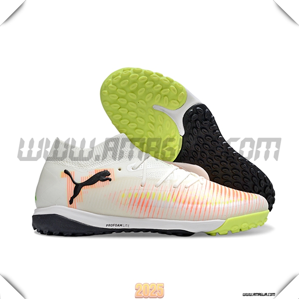 PUMA Scarpe Da Calcio FUTURE 8 ULTIMATE TF Bianco/Arancia/Nero