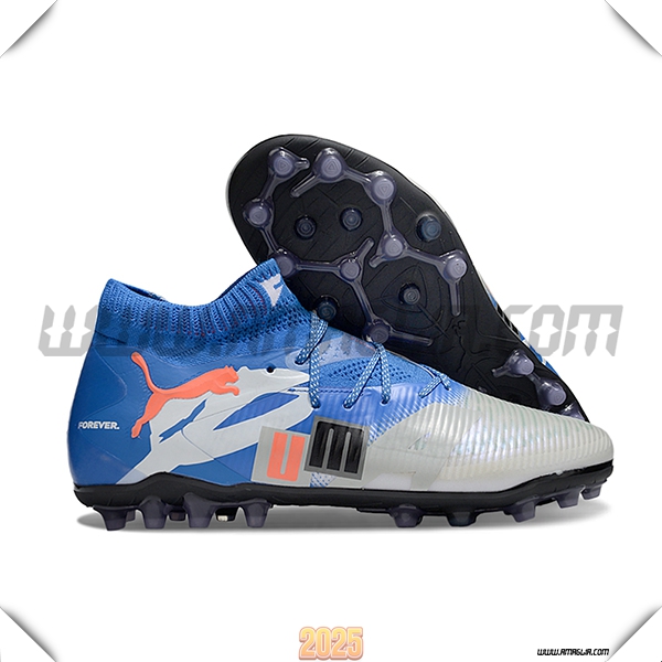 PUMA Scarpe Da Calcio FUTURE 8 ULTIMATE AG Blu/Grigio/Arancia/Bianco
