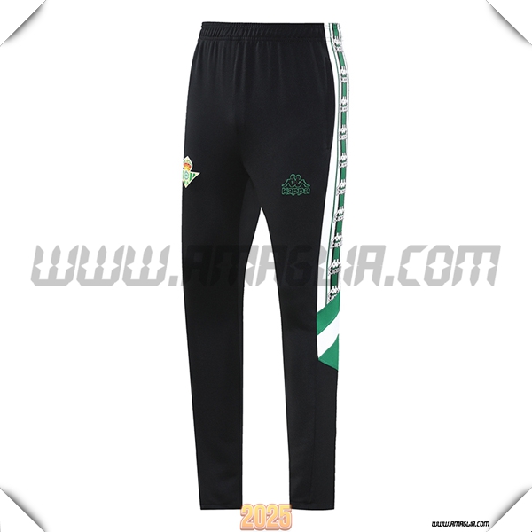 Pantaloni Da Allenamento Real Betis Nero/Bianco/Verde 2025 2026