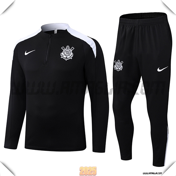 Tuta Calcio Corinthians Nero/Bianco 2025 2026