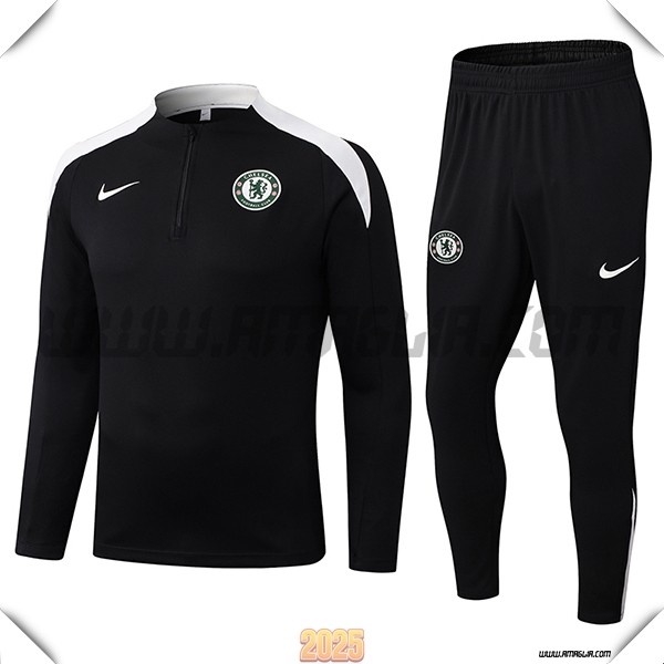 Tuta Calcio FC Chelsea Nero/Bianco 2025 2026