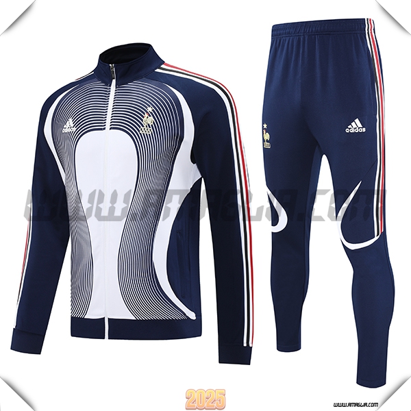 Tuta Calcio Giacca Francia Blu/Bianco/Rosso 2025 2026