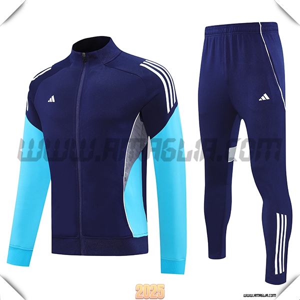 Tuta Calcio Giacca Adidas Blu 2025 2026 -03