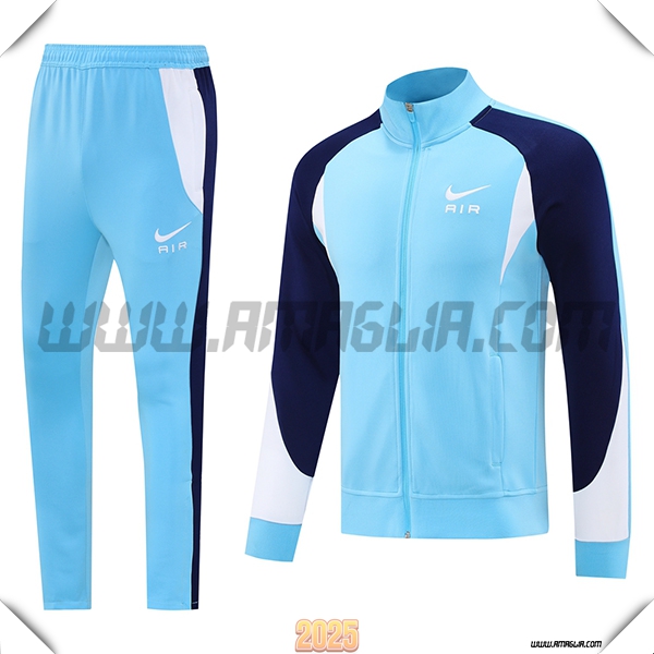 Tuta Calcio Giacca Nike Blu/Bianco 2025 2026 -02