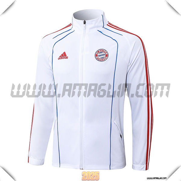 Giacca Calcio Bayern Monaco Bianco/Rosso/Blu 2025 2026